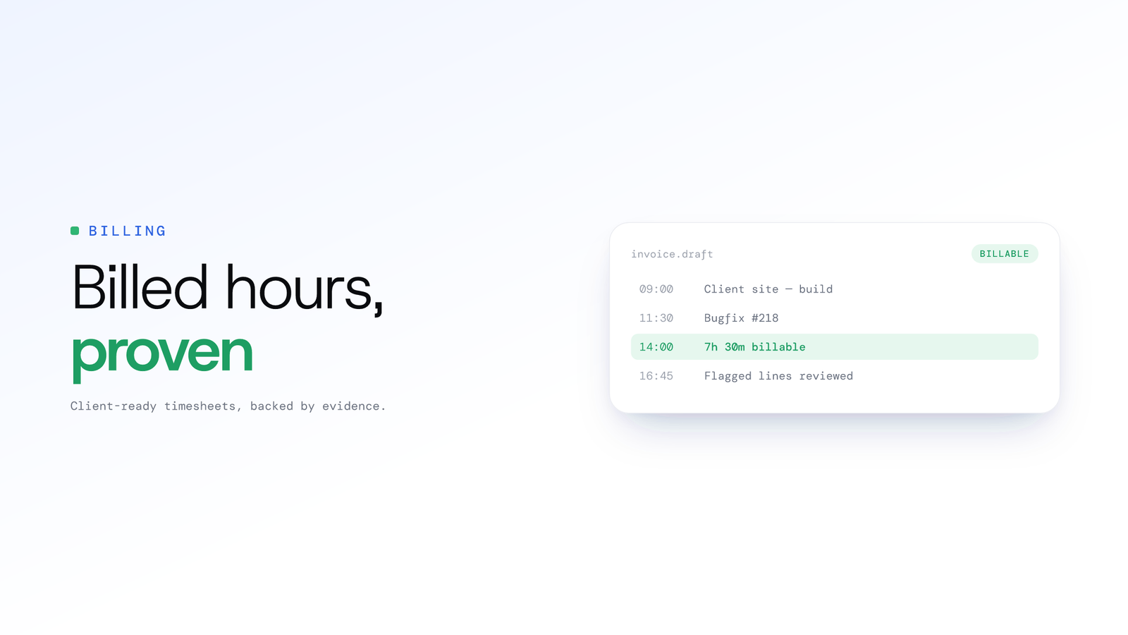 How to bill clients accurately for team time
